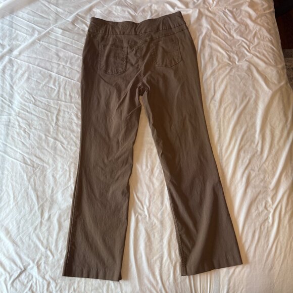 Westbound Dark Tan Bootcut Dress Pants with Tummy Control sz 16 EUC - Picture 10 of 10